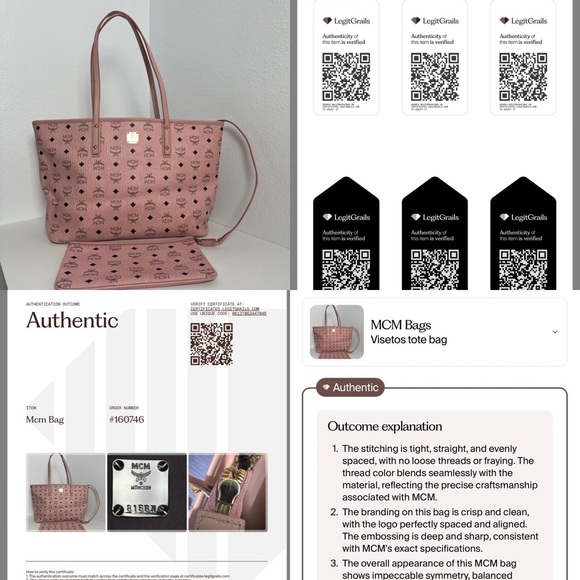 💯Authentic MCM Visetos Pink Tote Bag with Pouch 🍀 - Picture 16 of 16
